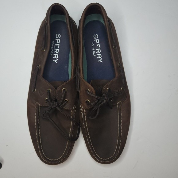 SPERRY TOP-SIDER Classic Brown Sz 11 M men A/O Boat Shoes STS22028 Mens Leeward main image 4